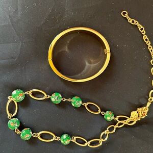 Talbots Necklace and Matching Bangle Bracelet